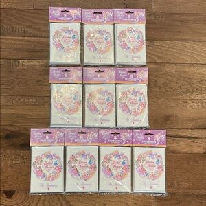 Unique Bridal Shower Party Invitations and Envelopes - 10 Packs - Shabby Chic